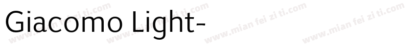 Giacomo Light字体转换
